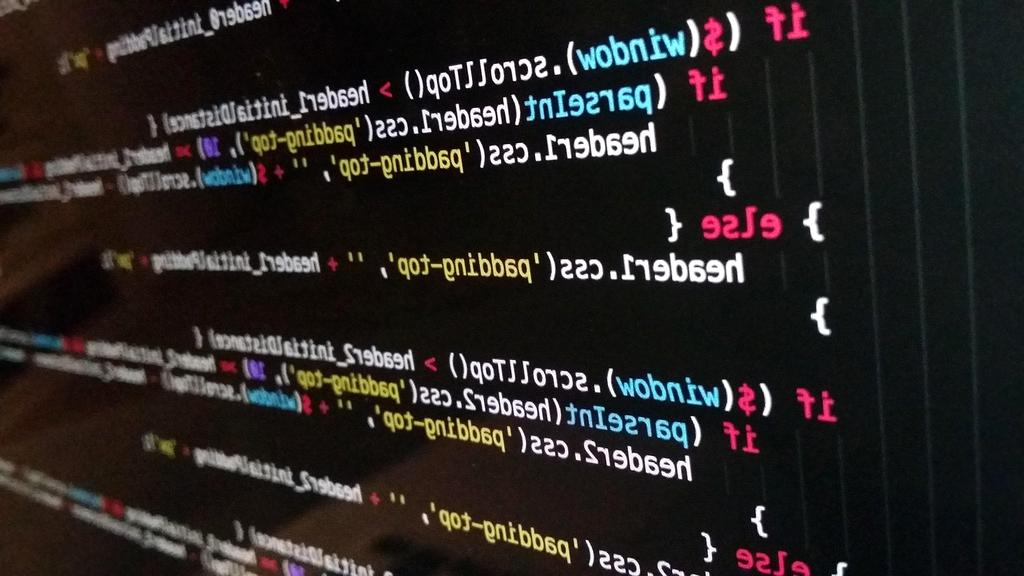 Code editor with JavaScript code on screen